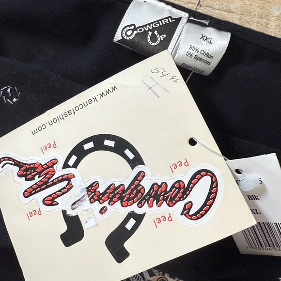 Y2K Cowgirl Up black glittery sequin cami tank top vintage deadstock - Picture 8 of 8